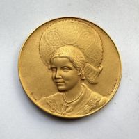 1950 Schützenmedaille Olmaschiessen St. Gallen vergoldet FDC