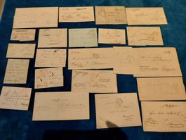 Div. alte CH Briefe Vorph., Teile, Frachtbriefe und andere