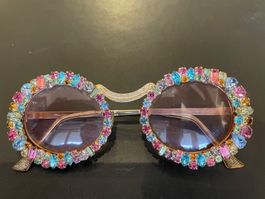 Einmalige Kult-Brille „Tura“-USA mit Edelsteinbesatz - Top!!