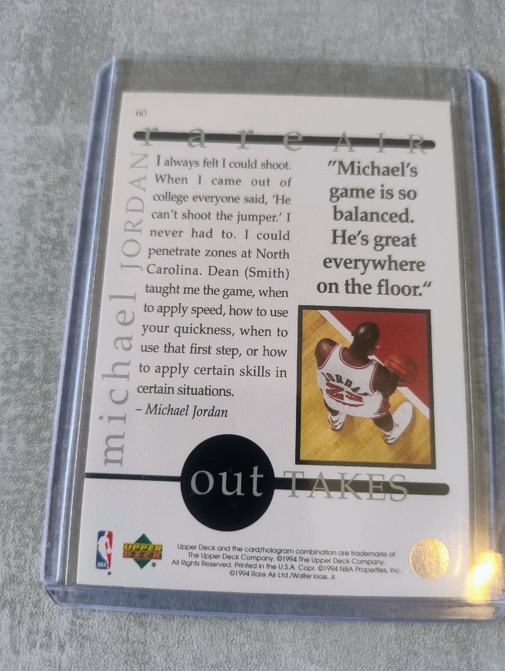 Nba Carte collezionabili: NBA Upper deck Rare Air Michael Jordan #60 – Nuovo (secondo la descrizione) da Martigny venduto da jul_7s5x 2