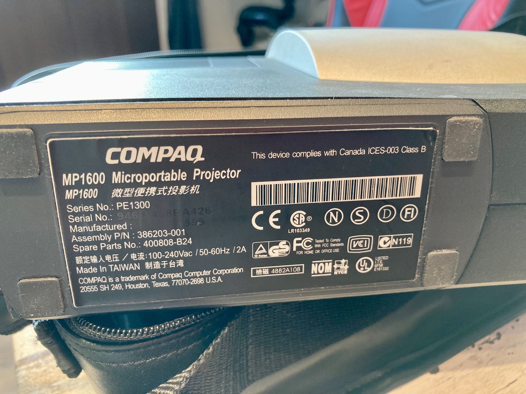 Proiettori: Compaq MP 1600 DLP Beamer Projektor – Usato da Gelterkinden venduto da G-Power-Cars 5