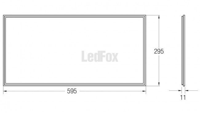 Lampen: LED Panel UFP600-300 - 25W - 4000K – Neu (gemäss Beschreibung) aus Reinach BL von LedFox 1