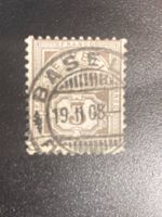 CH 1908 Ziffern 3 Rp Vollstempel Basel 19.II.08