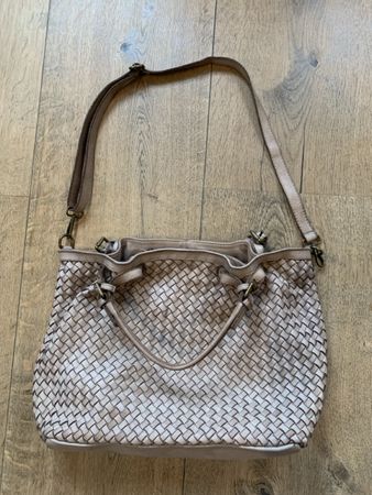 Ledertasche, taupe