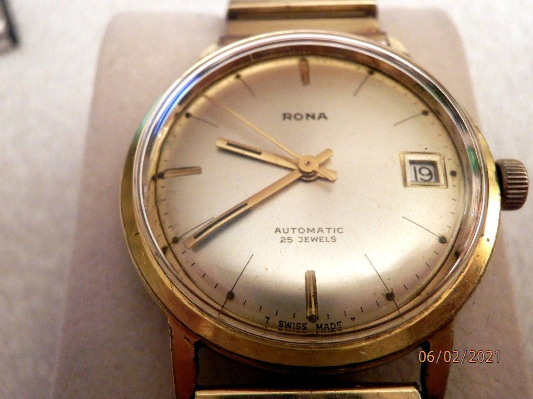 Orologi: Rona, Armbanduhr, Automatic, 25 Jewels – Usato da Ueberstorf venduto da dinbau 3