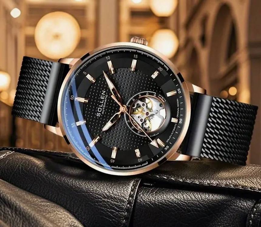 Sollen Automatik Uhr Open Heart rosegold (Neu und originalverpackt