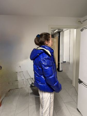 Moncler Daunenjacke, blau, Winter
