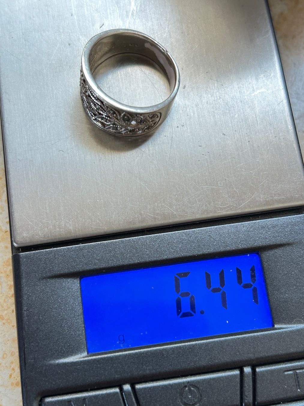 Anelli: Silberring mit Markasit Steinen Gr. 57 – Usato da Laufen venduto da belleskulptur 8