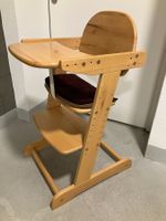 Vollholz Hochstuhl mit rutschfestem Sitzkissen