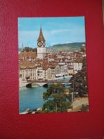 Zürich Stadtpartie mit Kirche St.Peter