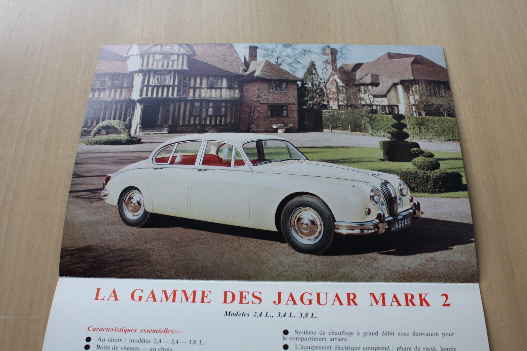 Jaguar Documenti: Jaguar Mark 2 Prospekt Französisch – Usato da Wikon venduto da erwin400 1