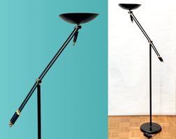 Relux Milano - Lampe halogène articulée - noir et doré
