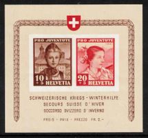 Pro Juventute Block 1941 J98/J99 **