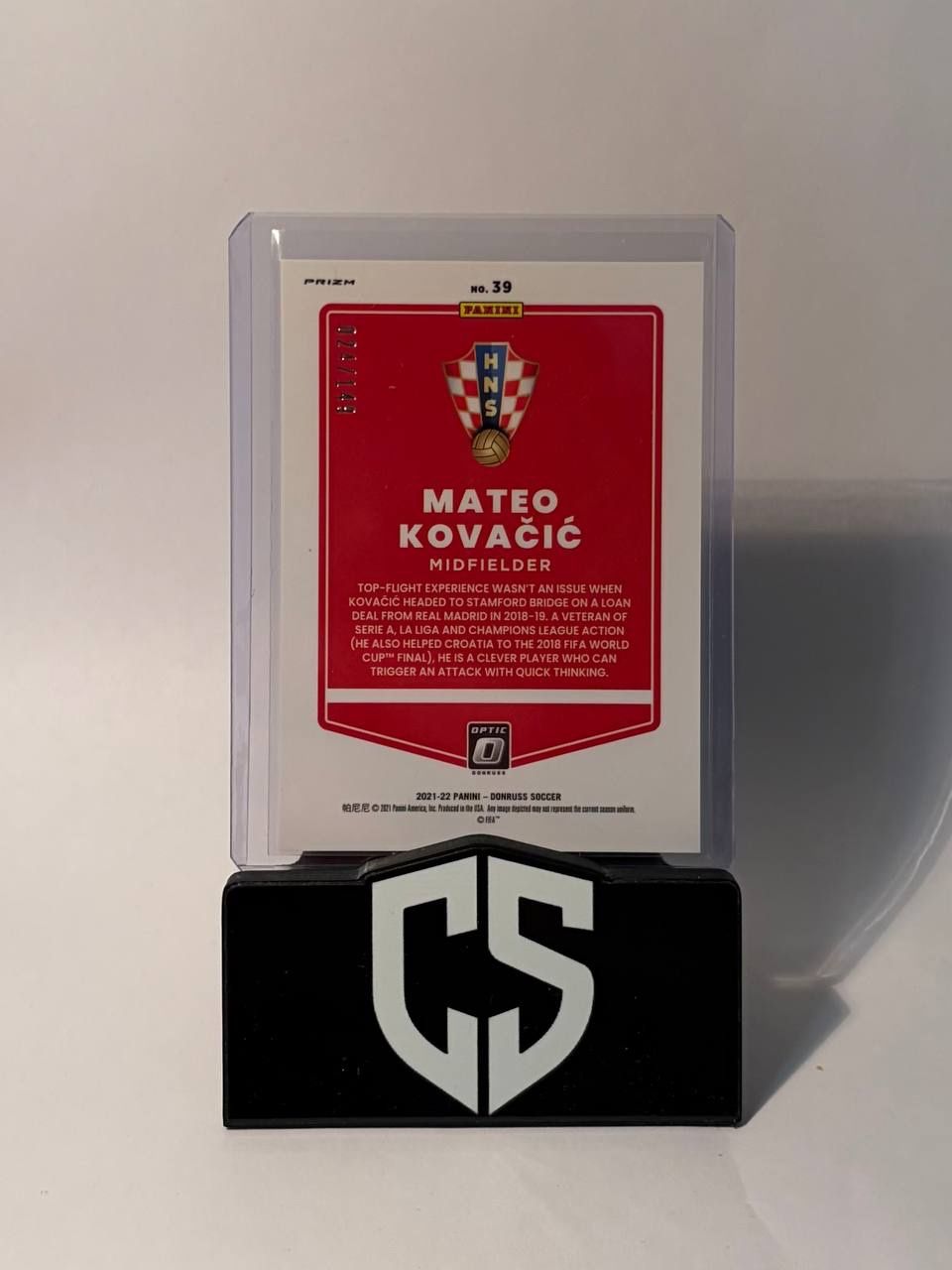 Panini Carte collezionabili: 2021 Donruss Optic MATEO KOVACIC Red /149 – Usato da Oftringen venduto da collectsupply 1