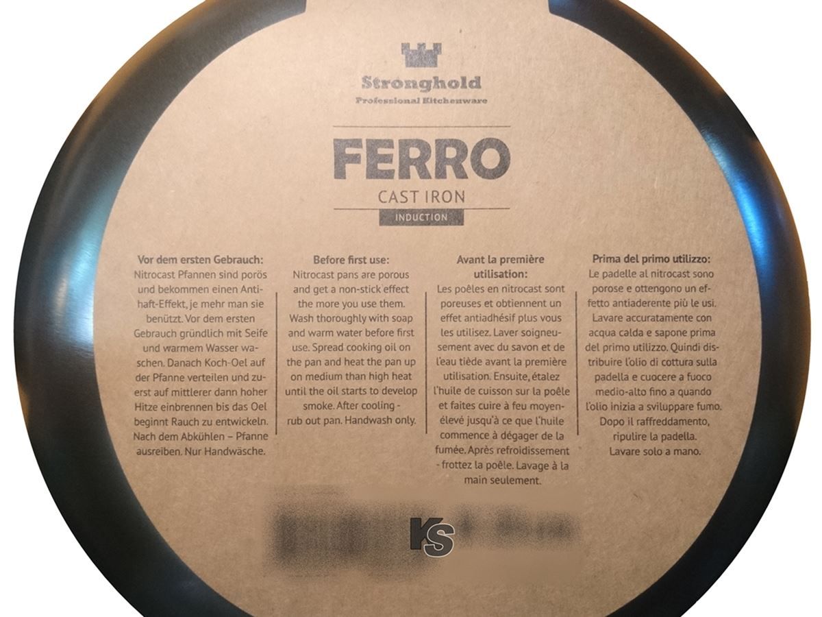 Padelle: Gusseisenpfannen 24cm Eisenpfanne – Nuovo e nell'imballaggio originale da Wettingen venduto da kochshop 2