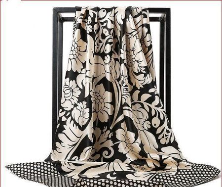 Foulard, Schal, gross 90x90 cm. Kostenfreie Zustellung!