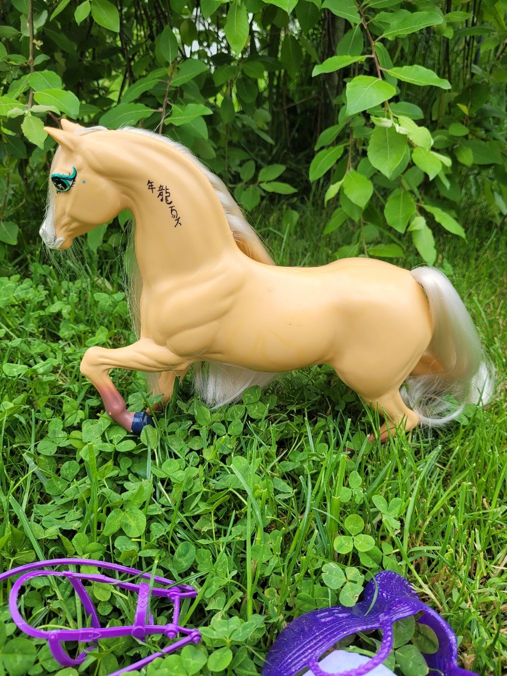 Giocattoli: Barbie Pferd Palomino, Teilrepaint/Unikat – Usato da Niederbuchsiten venduto da klengyel 7