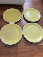 Rössler 4er Set gelbe Dessertteller