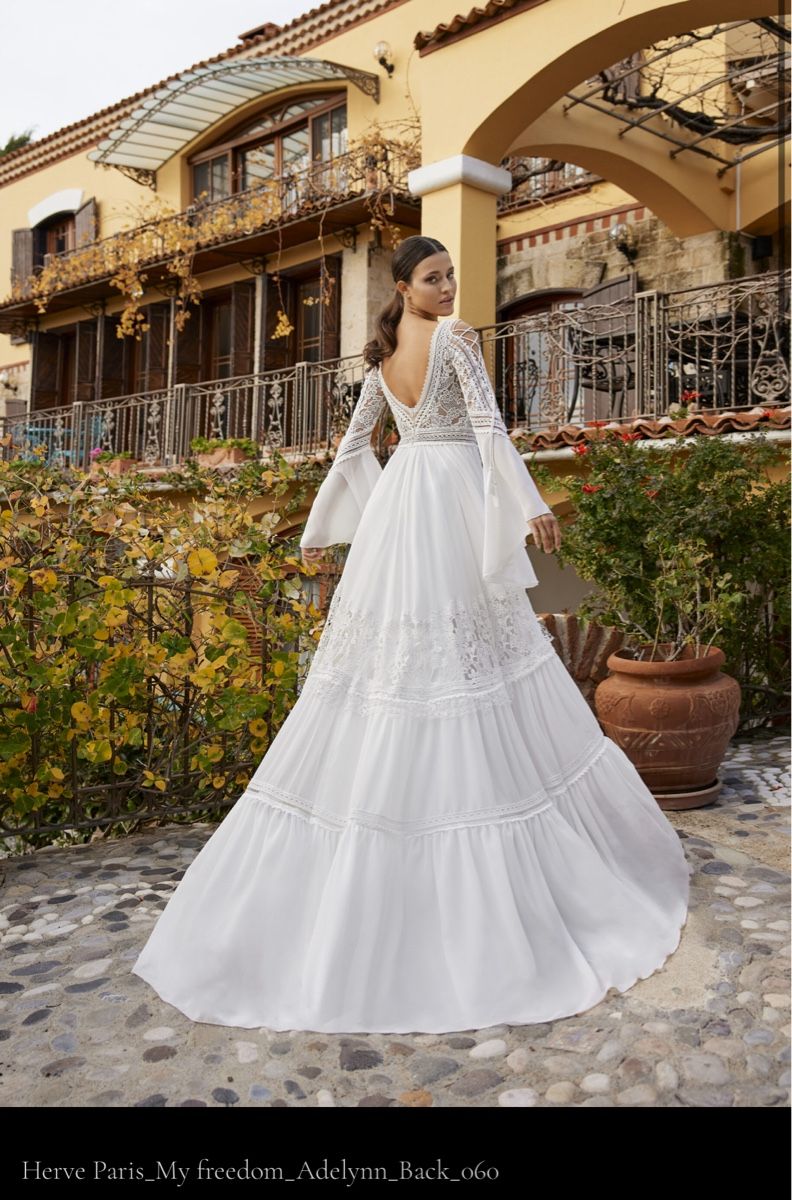 Kleider: Brautkleid Boho Spitze Gr. 36 Hervé Paris – Neu (gemäss Beschreibung) aus Zürich von nisone 2