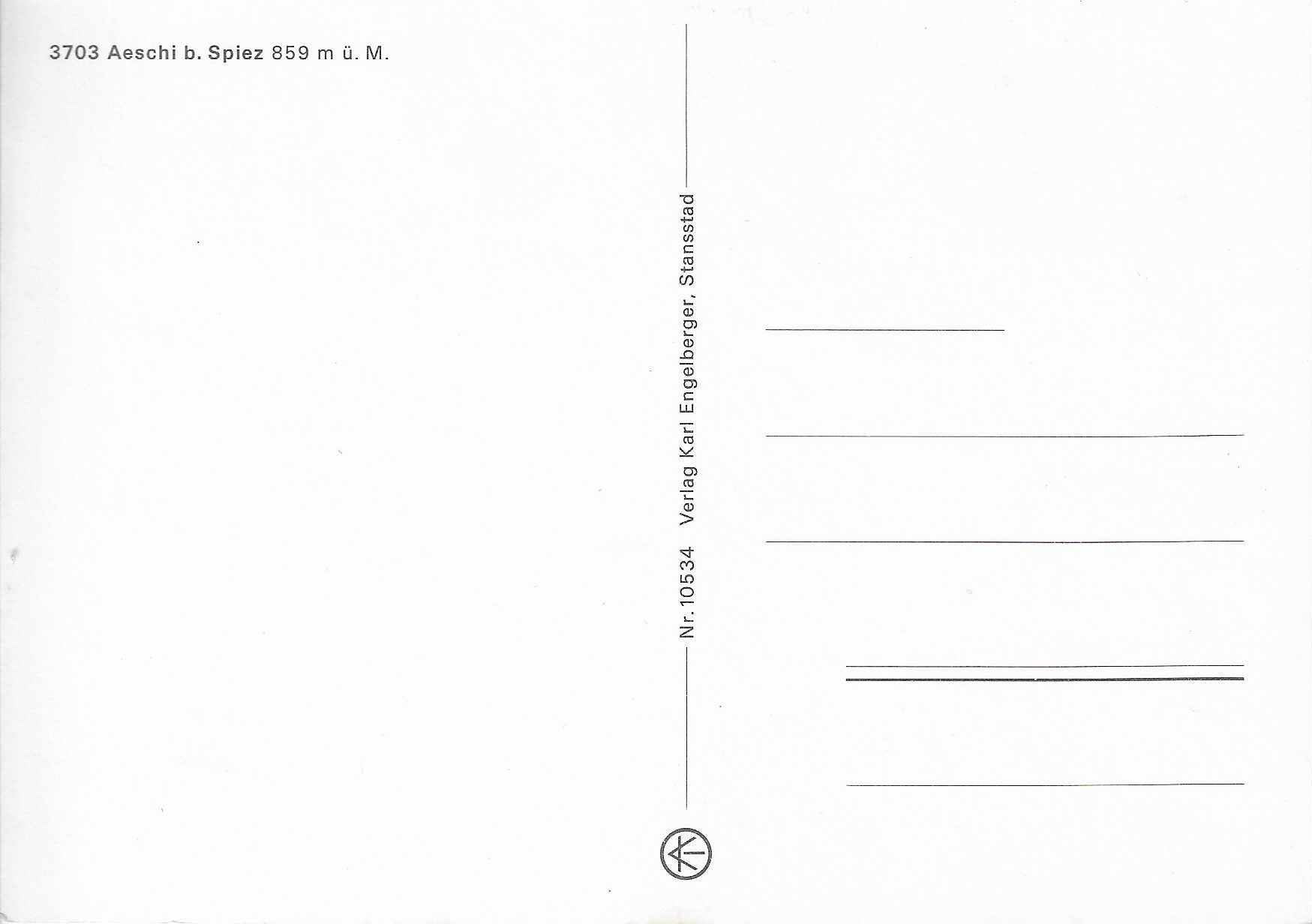 Cartoline postali: Aeschi b.Spiez BE – Nuovo (secondo la descrizione) da Rothrist venduto da Stranglehold 1