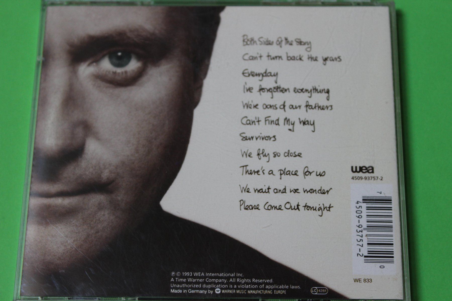 CD: PHIL COLLINS - BOTH SIDES CD 1993 – Usato da Tübach venduto da JamesStone 3