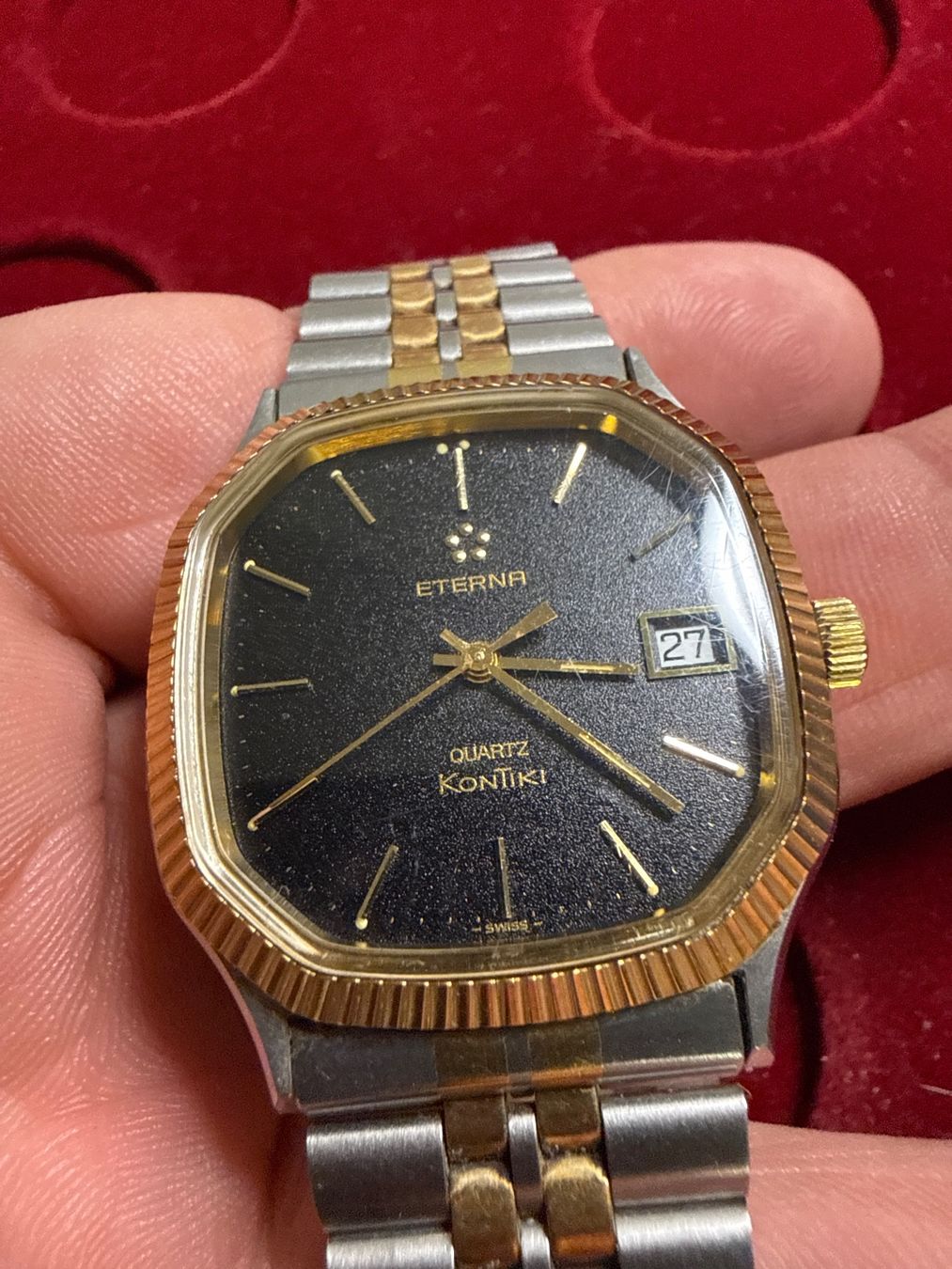 Eterna Orologi: Eterna Kontiki Quarz 35 mm – Usato da Pfeffingen venduto da Allhandelklgwatches