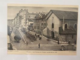 Genève – Les Terreaux du Temple 1897 – reproduction photo