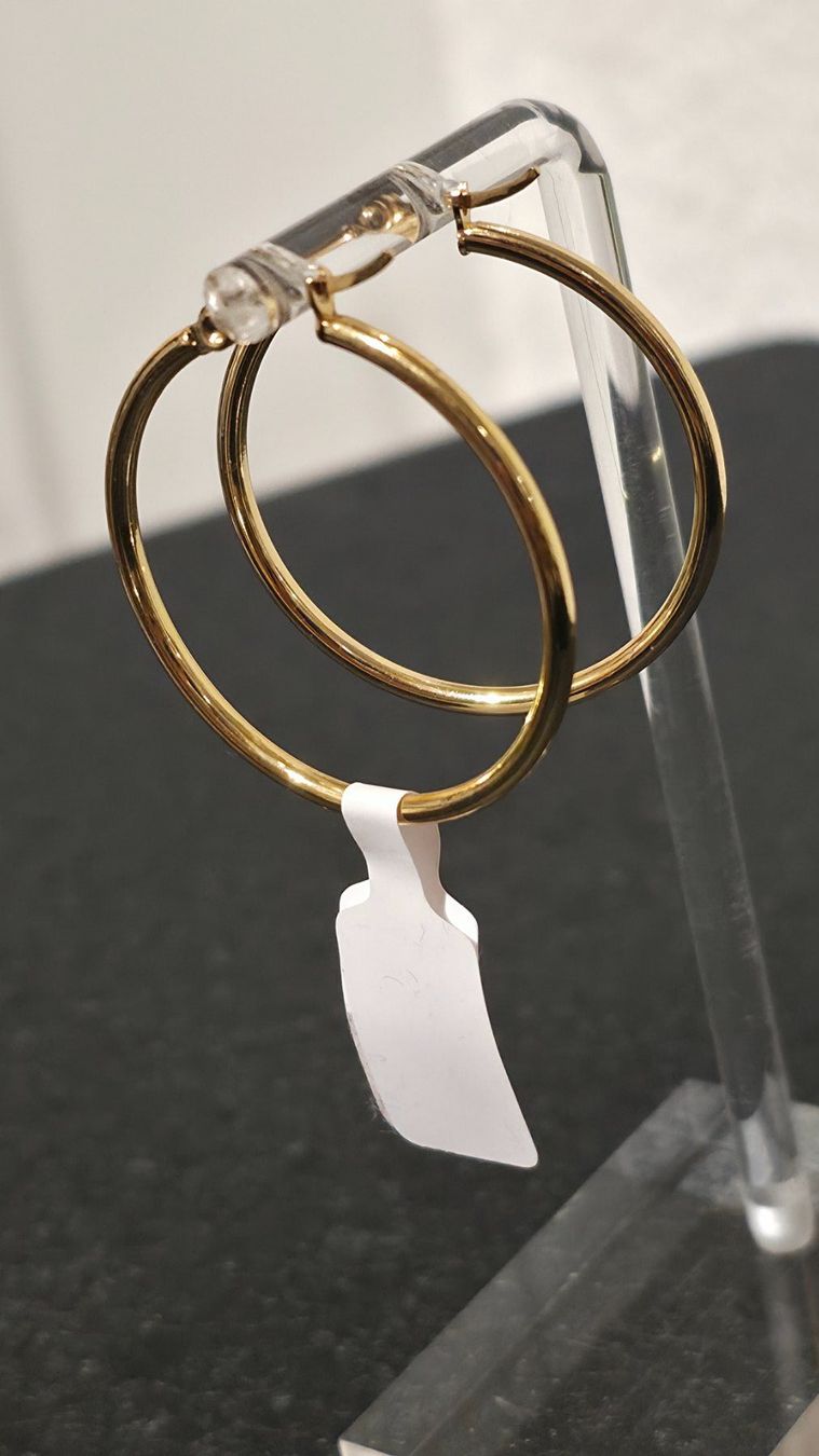 Orecchini pendenti & Orecchini a lobo: Creolen vergoldet 2cm – Nuovo e nell'imballaggio originale da Hemmental venduto da Aureumgold 2