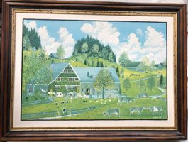 Ruedi Alder (1946–2003) - Gemälde - Bauernmalerei - Repro