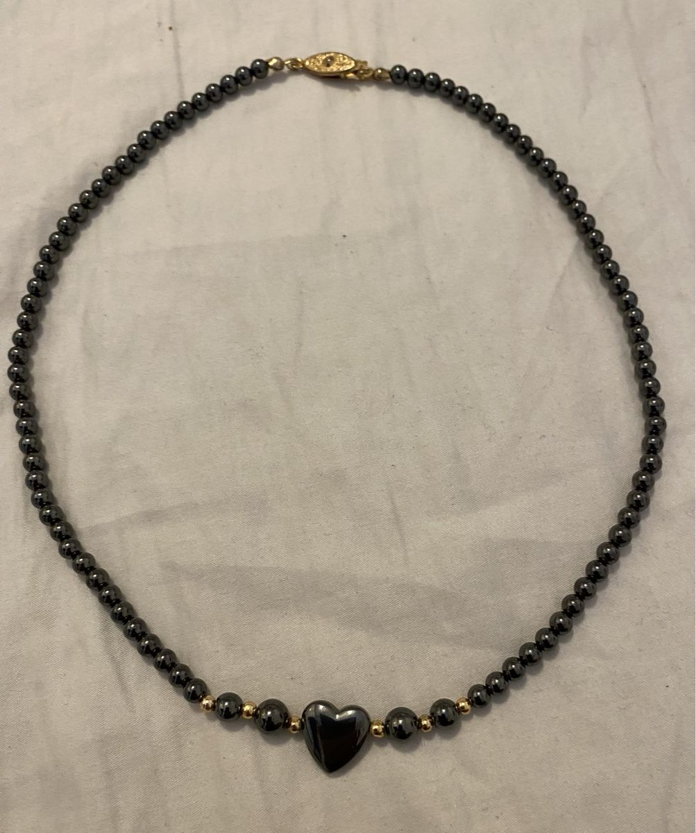 Catenine: Echte Hematite perlen Kette – Usato da Pfungen venduto da Sheki56