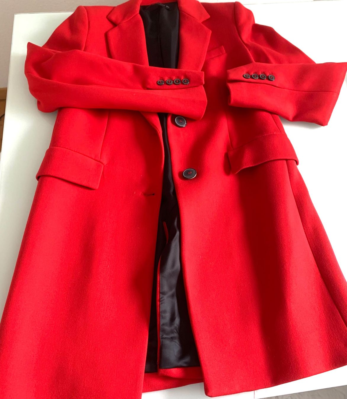 Cappotti: MANTEL ELEGANTER  ROT S NEU!!! – Nuovo e nell'imballaggio originale da Adliswil venduto da atram57 1