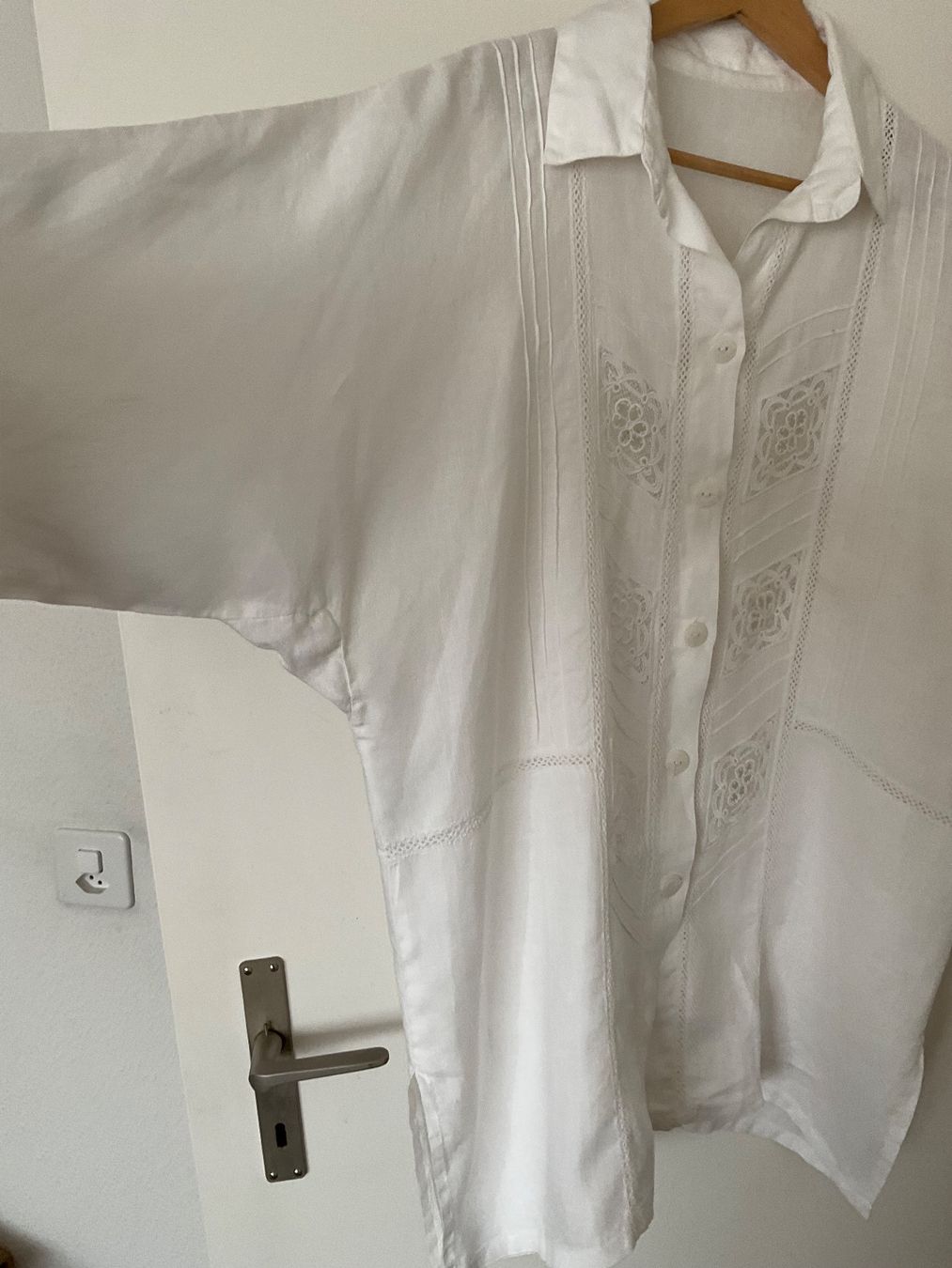 Giacche: Leinen oversize Jacke Gr ca 44/46 weiss – Difettoso da Urdorf venduto da alda02 1