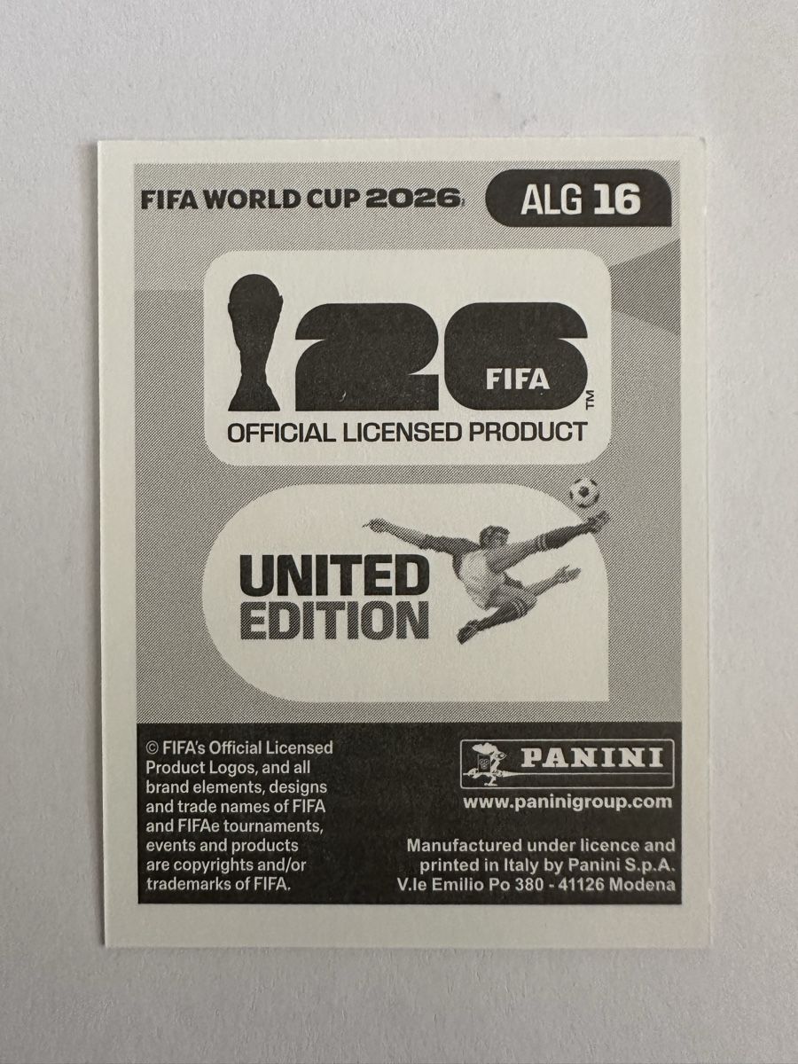 Panini Carte collezionabili: Panini Sticker WM 2026 ALG 16 Said Bernrahma – Nuovo (secondo la descrizione) da Herisau venduto da Ballenberger 1