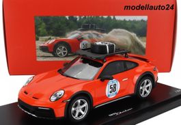 Porsche 911 (992) Dakar #58 Cagefighter 2023 orange / 1:18