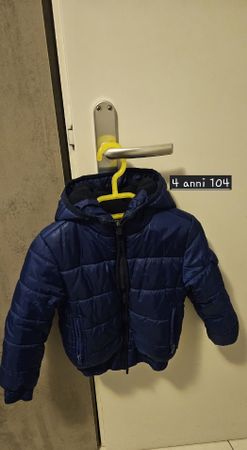 Piumino caldo bambino/a blu, taglia 104 (4 anni) ❄️🧥!