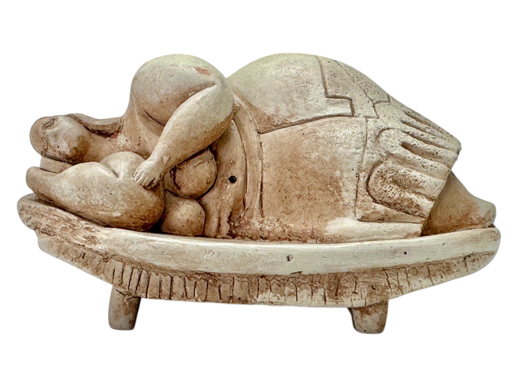Skulpturen & Statuen: Sculpture en pierre réplique de la déesse "Rêveuse de Malte" – Gebraucht aus Morges von Novantica 1