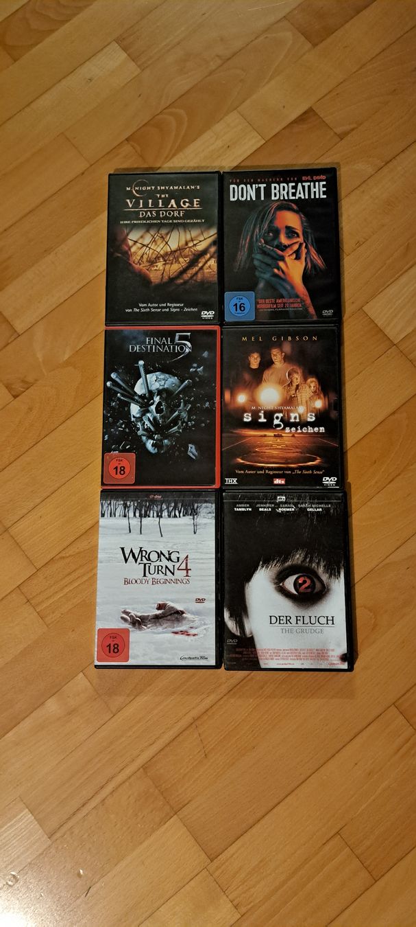Tutti i DVDs: 6 Horrorfilme – Usato da Wil SG venduto da Mirjrj92