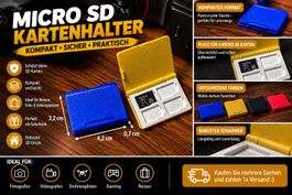 💾 Micro-SD-Kartenhalter – Kompaktes Reiseetui