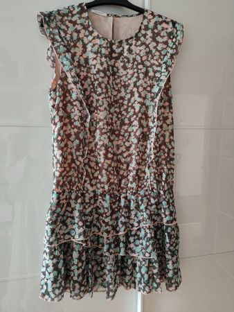 Minikleid, Blumendruck, elastischer Taille (Promod) 38