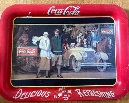 Coca Cola Vintage Tablett in 1987 produziert