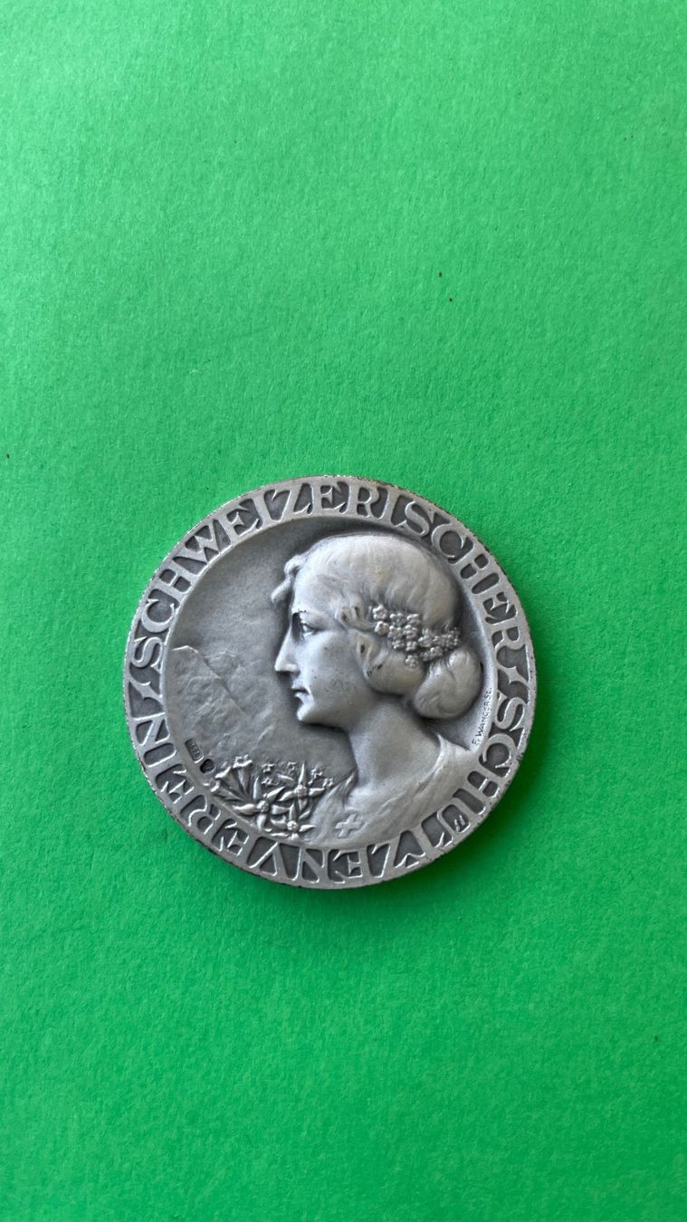 Medaglie: Schweizerische Schuetzenmedaille, Silber, im Etui – Usato da Bremgarten AG venduto da Schussi