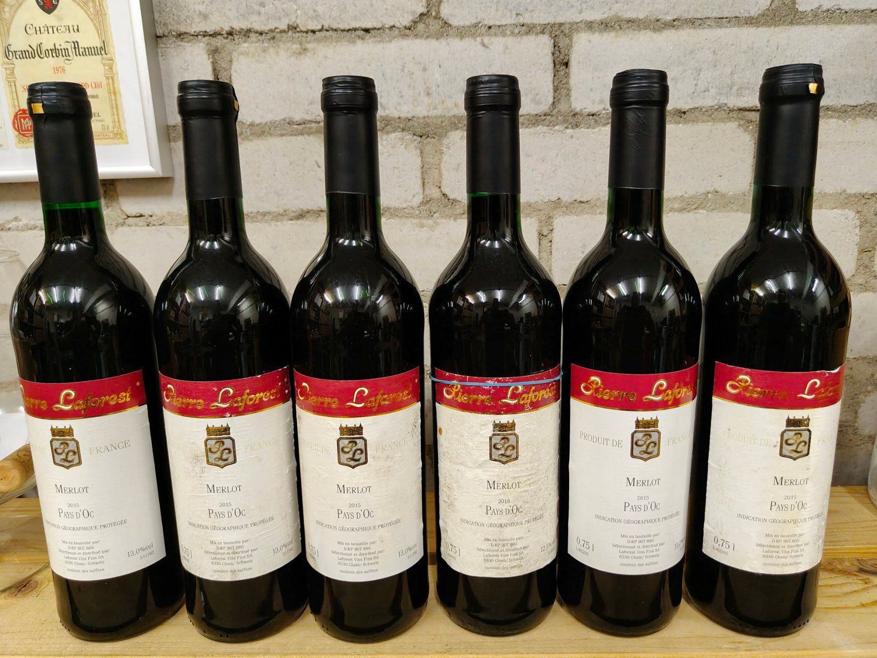 Vino: 6x 2015 Merlot Pierre Laforest – Nuovo (secondo la descrizione) da Münchenstein venduto da wusmarino 1
