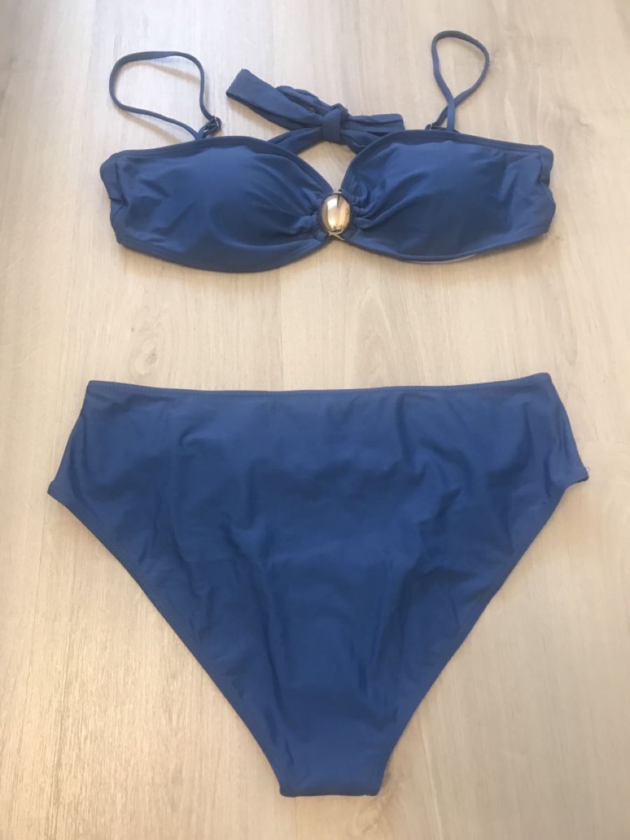 Costumi da bagno & Bikini: Neuer dunkelblauer Sommer Bikini, Grösse XL – Nuovo (secondo la descrizione) da Dübendorf venduto da nela123 4