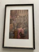 Seltene, gerahmte Zeichnung, signiert Kucher '84! Kunst