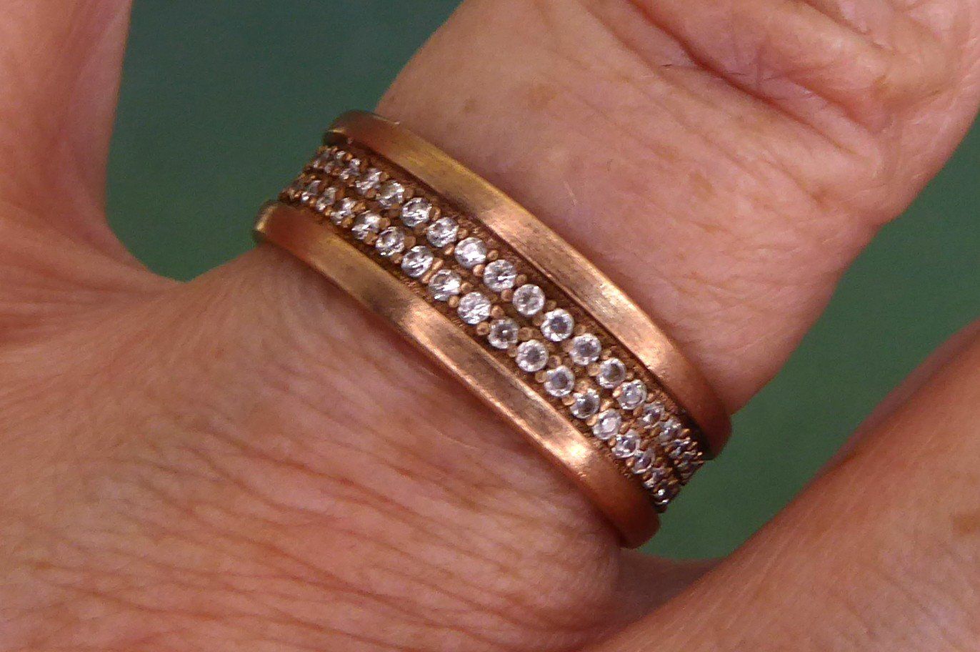Anelli: Alliance Ring 925 Silber, rose vergoldet – Usato da Muri AG venduto da silvermouse007