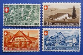 Serie Pro Patria 1945 postfrisch **/(*) - SBK: 25.-.