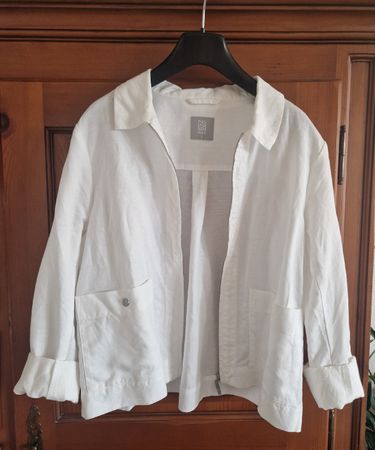 Weisse Sommerjacke mit Leinen von Nile, Grösse S