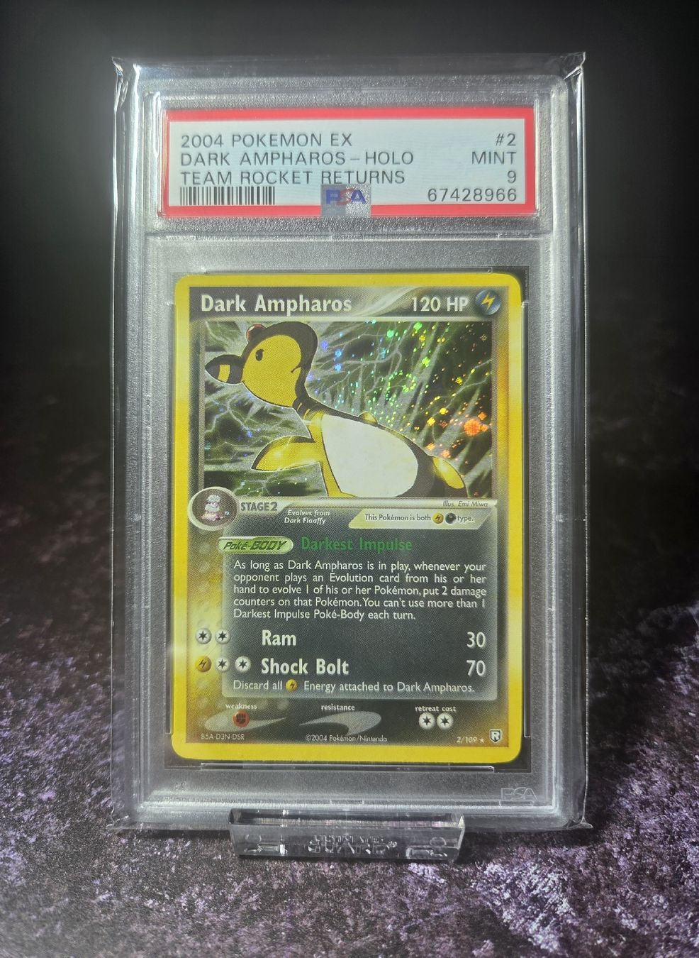 Pokémon Sammelbilder & Trading cards: 2004 POKEMON EX TEAM ROCKET RETURNS 2 DARK AMPHAROS HOLO – Gebraucht aus Lauerz von gp9_zt9k 3