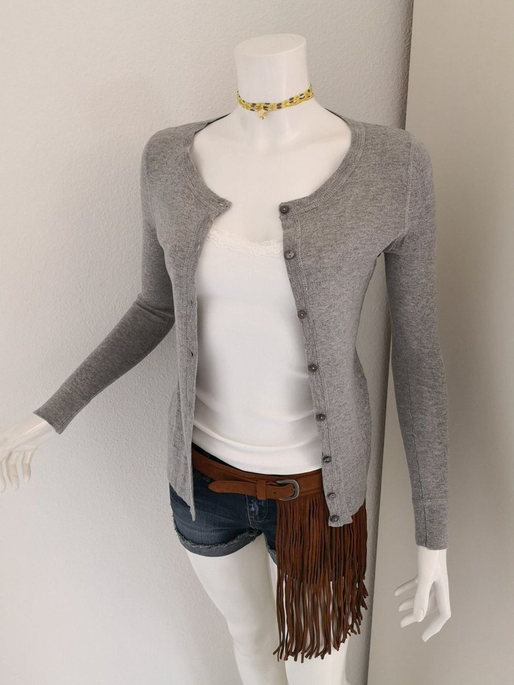 Mango Jacken: 🤩MANGO STRICK-JACKE GRAU & PERLMUTT-KNÖPFE NEU – Neu (gemäss Beschreibung) aus Olten von Naja-Twins-Twins 1