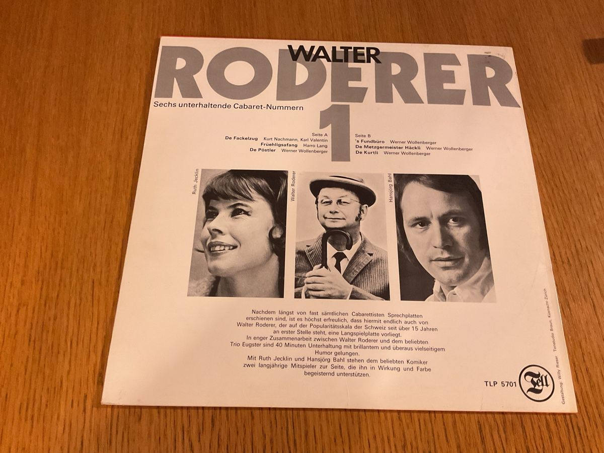 Dischi in vinile: Walter Roderer - Sechs unterhaltende Cabaret-Nummern 1 – Usato da Steinach venduto da Quarkie 1